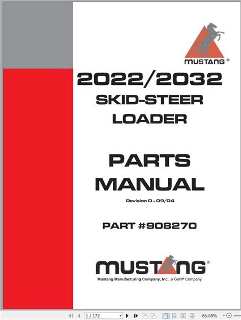 mustang skid steer loader operator manual|mustang skid steer replacement parts.